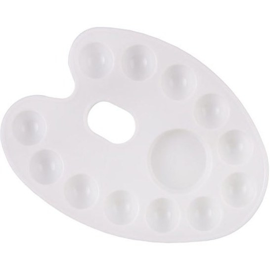 پالت تخم مرغی رنگ روغن سفید