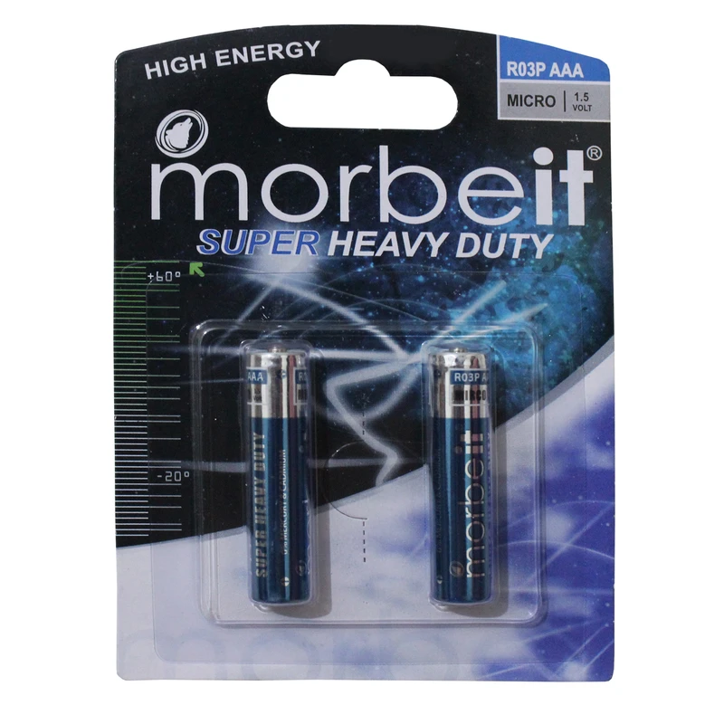 باطری نیم قلمی morbeit بسته دو عددی